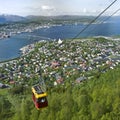 Cable car at Tromso, Norway Royalty Free Stock Photo