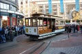 Cable Car on turntable, San Francisco Royalty Free Stock Photo