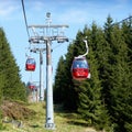 Cable car at Wurmberg near Braunlage in the Harz National Park
