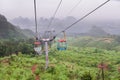 Cable car on Yao Mountain Royalty Free Stock Photo