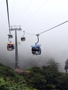 Cable Cars In The Mist