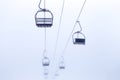 Cable cars, mountain Jahorina Royalty Free Stock Photo