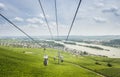 Cable Cars at Rudesheim Royalty Free Stock Photo