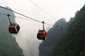 Cable Cars in Tianmen Mountain National Park, Zhangjiajie, China