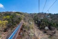 Cable cars from the top Royalty Free Stock Photo