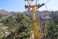 Cable cars from the top Royalty Free Stock Photo