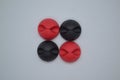 the cable clip or cable organizer , red and black color