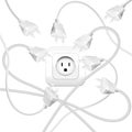Cable Clutter Plugs Socket Royalty Free Stock Photo