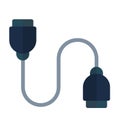 Cable connector icon logo or illustrarion design