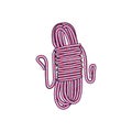 cable cord rope cartoon vector illustration Royalty Free Stock Photo