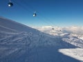 Cable Gondolas over the Swiss Alps