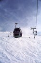 Cable Gondolas in Ziller Tal Royalty Free Stock Photo