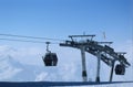 Cable Gondolas in Ziller Tal Royalty Free Stock Photo