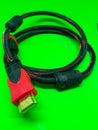 Cable HDMI & x28;High Definition Multimedia Interface& x29; Royalty Free Stock Photo