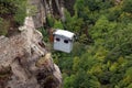 Cable hoist to the monastery of Varlaam, Meteora, Greece