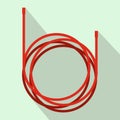 Cable icon, flat style