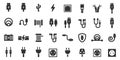 Cable icons vector illustration Royalty Free Stock Photo