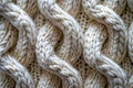 Cable knit background with intricate patterns in cream beige, perfect for text and design, seamless pattern, knitted texture, Royalty Free Stock Photo