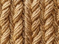 Cable Knit Textile: Beige Rope Pattern Royalty Free Stock Photo