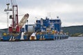 Cable-laying vessel.