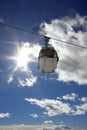 cable lift in Alps