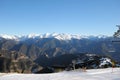 Rope ski lift - Vallnord, Principality of Andorra, Europe. Royalty Free Stock Photo