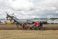 Cable pulled plough at Dorset steam fair Royalty Free Stock Photo
