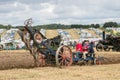 Cable pulled plough at Dorset steam fair Royalty Free Stock Photo