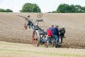 Cable pulled plough at Dorset steam fair Royalty Free Stock Photo