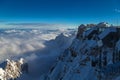 Cable railway station at the peak of Zugspitze, Germany