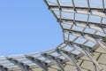 Cable roof at the stadium. Constructional steel work at the arena Royalty Free Stock Photo