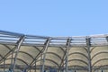 Cable roof at the stadium. Constructional steel work at the arena Royalty Free Stock Photo