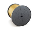 Cable on spool on white background. 3d rendering Royalty Free Stock Photo