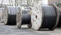 Cable Spools Royalty Free Stock Photo