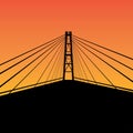 Cable-stayed bridge Royalty Free Stock Photo