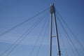 Cable-stayed bridge and cloudless sky Royalty Free Stock Photo