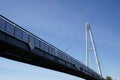 Cable-stayed bridge and cloudless sky Royalty Free Stock Photo