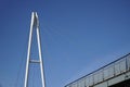 Cable-stayed bridge and cloudless sky Royalty Free Stock Photo