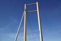 Cable-stayed bridge and cloudless sky Royalty Free Stock Photo