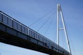 Cable-stayed bridge and cloudless sky Royalty Free Stock Photo