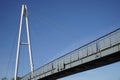 Cable-stayed bridge and cloudless sky Royalty Free Stock Photo