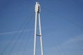 Cable-stayed bridge and cloudless sky Royalty Free Stock Photo