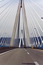 Cable stayed bridge in Greece Royalty Free Stock Photo