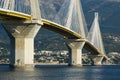 Cable stayed bridge, Greece Royalty Free Stock Photo