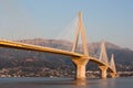 Cable stayed bridge, Greece Royalty Free Stock Photo