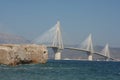 Cable stayed bridge, Greece Royalty Free Stock Photo