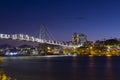 Cable-stayed bridge Hercilio Luz in Florianopolis, Santa Catarina, Brazil