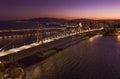 Cable-stayed bridge Hercilio Luz in Florianopolis, Santa Catarina, Brazil