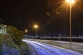 Cable-stayed bridge Hercilio Luz in Florianopolis, Santa Catarina, Brazil