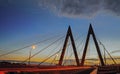 The cable-stayed Bridge Millennium in Kazan, Tatarstan.